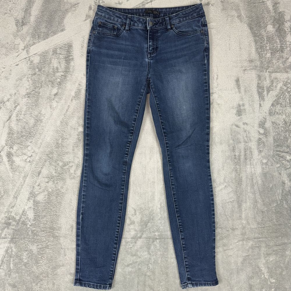 Prana Skinny‎ Jeans Womens 6/28 Short Inseam Blue Medium Wash Stretch